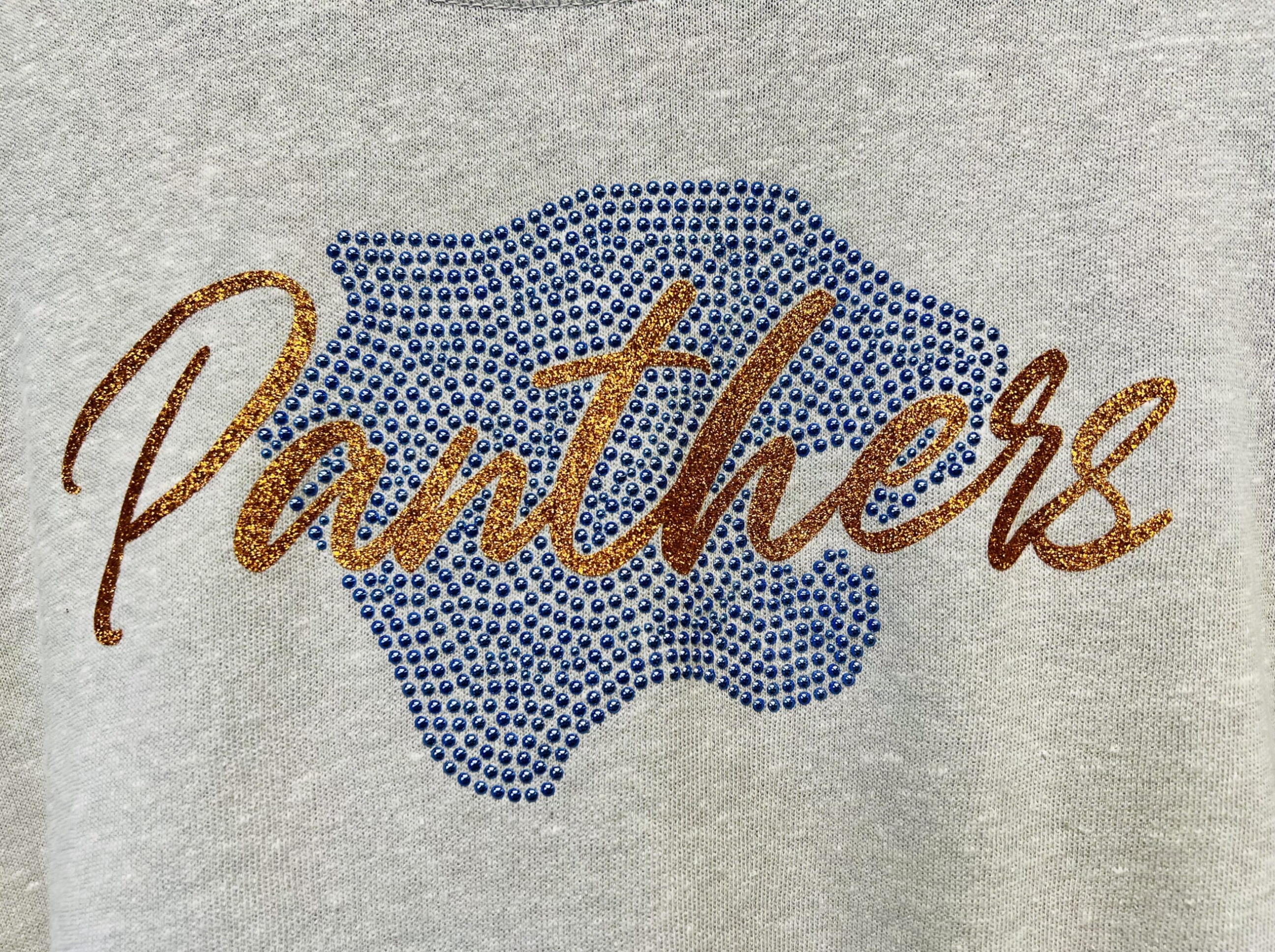 OHS glitter-nailhead crewneck_close up